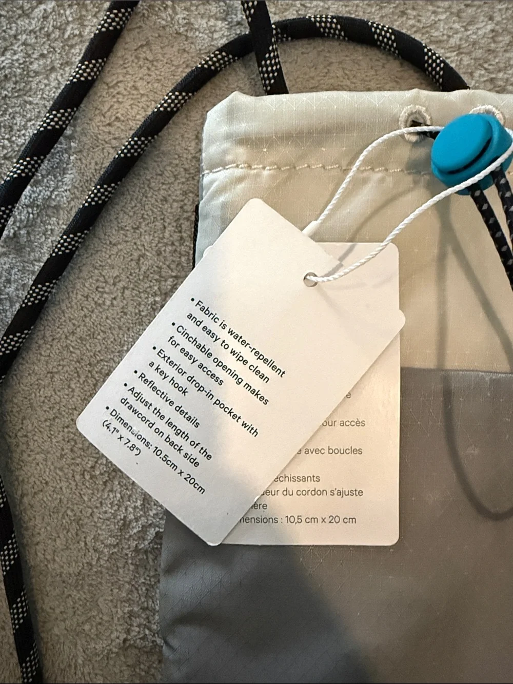 lululemon athletica Gray & White Phone Holster Crossbody Pouch